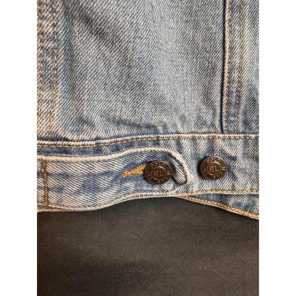 POLO JEANS CO. RALPH LAUREN Jean Vest Size Small‎ - Picture 6 of 8
